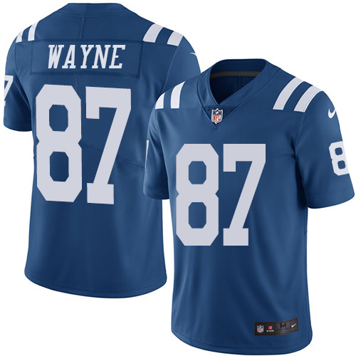 Indianapolis Colts #87 Limited Reggie Wayne Royal Blue Nike NFL Youth Rush Vapor Untouchable jersey